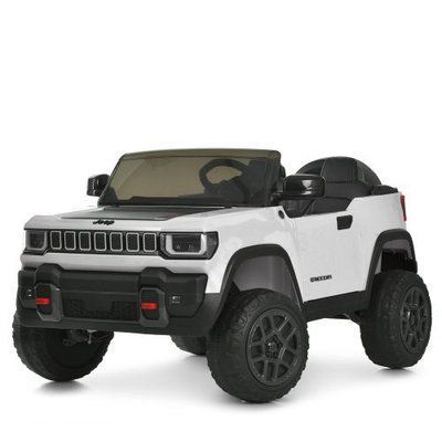 Детский джип JJ2500EBLR-1(24V) мощный 24V EVA кожа белый 638779 фото