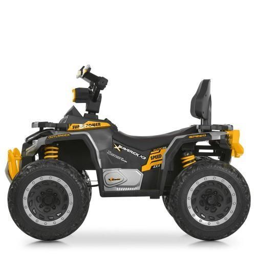 Квадроцикл дитячий електричний M 6276EBLR-6 4х35W EVA колеса жовтий 634642 фото