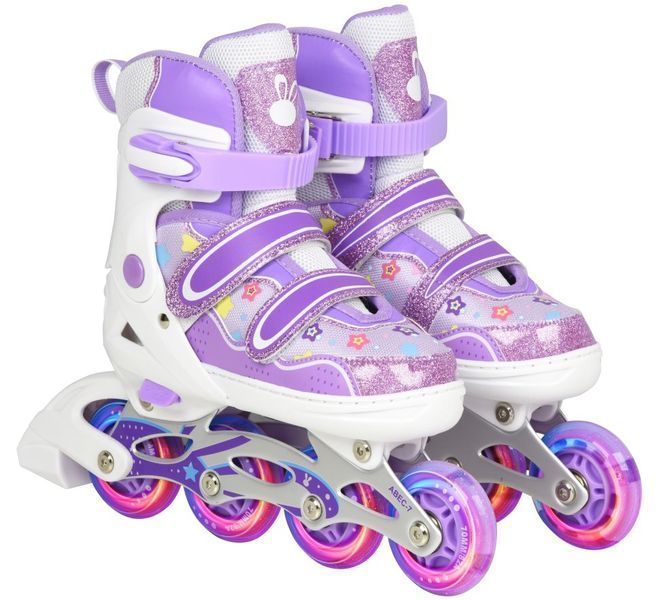 Детские роликовые коньки Maraton Inline T-REX раздвижные 34-37 сиреневый 634850 фото