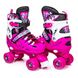 Комплект роликов квадов с защитой и шлемом Scale Sport размер 29-33 Розовый 468409 фото 2