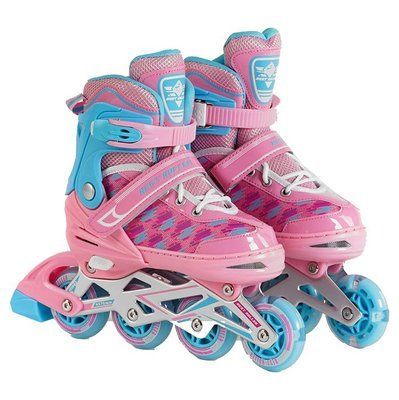 Раздвижные ролики детские Best Roller 41011-М, размер 35-38, розовый, с подсветкой 479949 фото