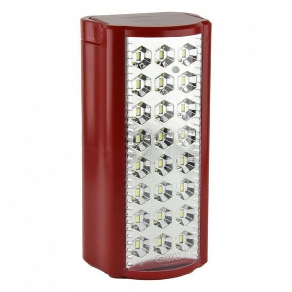 Фонарь переносной светодиодный 24 LED GWAY GL6240S с солнечной панелью и павербанком 4000 mAh, красный 526134 фото