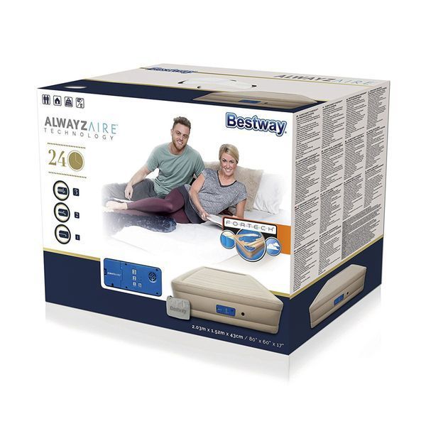 Двуспальная кровать Bestway 69037 (203-152-51) со встроенным электрическим насосом 505990 фото