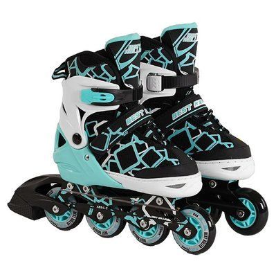 Раздвижные ролики детские Best Roller 4414-М, размер 35-38, голубой, с подсветкой 479950 фото