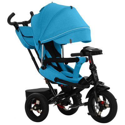 Велосипед трехколесный TILLY Impulse T-386/2 Синий лен 477099 фото