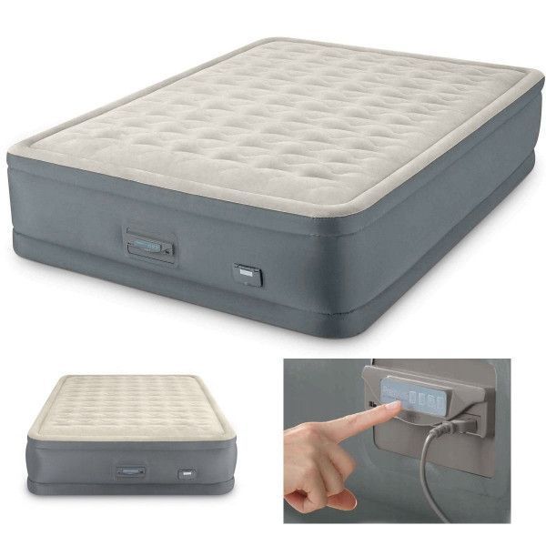 Двоспальне надувне ліжко Intex 64926 PremAire Airbed (152x203x46) 509528 фото
