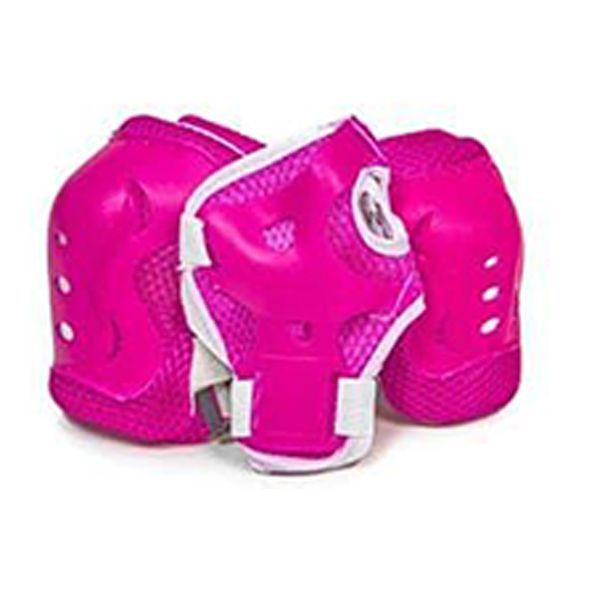 Комплект роликов с защитой и шлемом Happy Frozen 35-38 Розовый 464263 фото