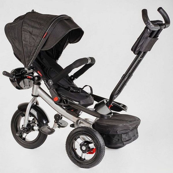 Велосипед дитячий Best Trike 6088 F600-19 (поворотне сидіння, складаний кермо, музичної фара з пультом) чорний 482909 фото