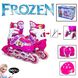Комплект роликов с защитой и шлемом Happy Frozen 35-38 Розовый 464263 фото 3
