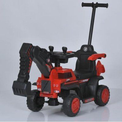 Дитячий електротрактор Bambi Racer M 5787B-3 2в1 6V 2x35W Червоний 537616 фото