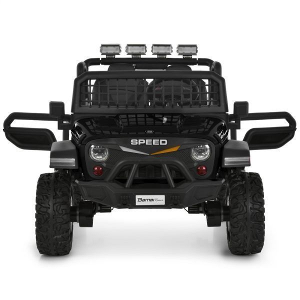 Детский электромобиль джип M 6376EBLR-2 4&times;45W 12V черный 647629 фото