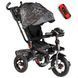 Велосипед дитячий Best Trike 6088 F - 611-33 (поворотне сидіння, складаний кермо, музичної фара з пультом) чорний з візерунком 482910 фото 1