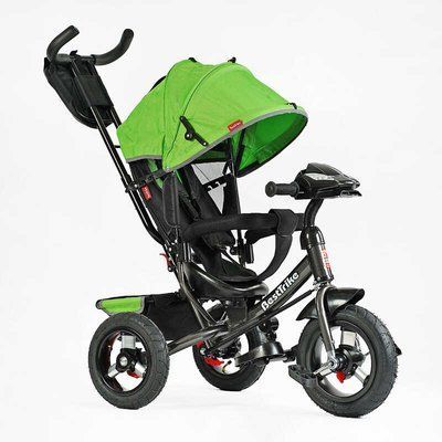 Детский велосипед-коляска BestTrike 3390-34-820 трехколесный зеленый с панелью 586749 фото
