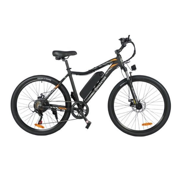 Електровелосипед Maraton Carerra 500 Вт, 36V 13Ah, колеса 26"&times;3", Shimano 7 передач чорний 606951 фото