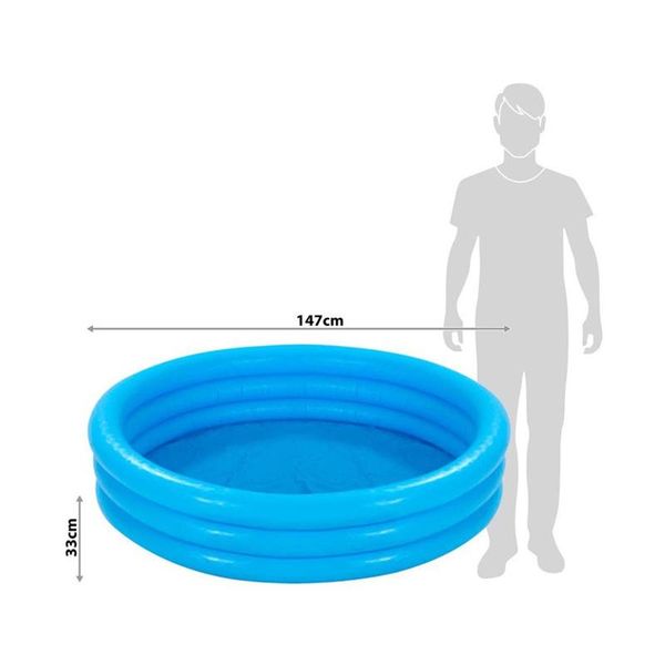 Дитячий надувний басейн Intex 58426 синій кристал, 288 літрів, 147 х 33 см 445285 фото