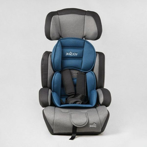Автокресло 25700 - GB (4) &ldquo;JOY&rdquo;, цвет - серо-голубой, универсальное, с бустером, группа 1/2/3, вес ребенка от 9-36 кг, в пакете 475114 фото