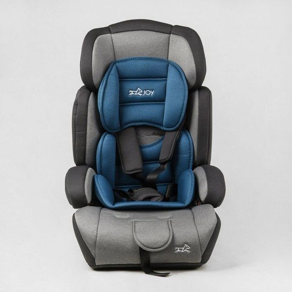 Автокресло 25700 - GB (4) &ldquo;JOY&rdquo;, цвет - серо-голубой, универсальное, с бустером, группа 1/2/3, вес ребенка от 9-36 кг, в пакете 475114 фото