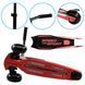 Самокат трехколесный Best Scooter HW-00505 MAXI, съемный алюминиевый руль, колеса PU со светом, Черно-розовый 469307 фото 5