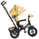Дитячий триколісний велосипед Turbo Trike MT 1006-10 з батьківською ручкою, жовтий 539740 фото 4