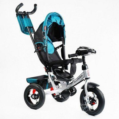 Дитячий велосипед триколісний Best Trike 3390 / 12-411 з пультом і фарою бірюзовий 487858 фото