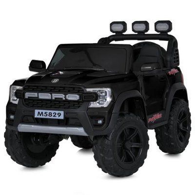 Детский электромобиль Джип M 5829EBLRS-2 4x35W 12V черный 619760 фото