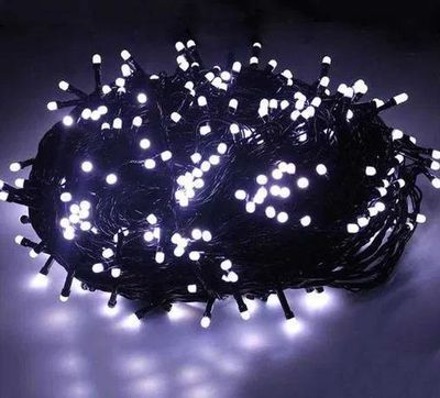 Гірлянда RD-7066 300 LED З вуличним блоком, провід чорний, колір ламп біли 25 метрів 474168 фото