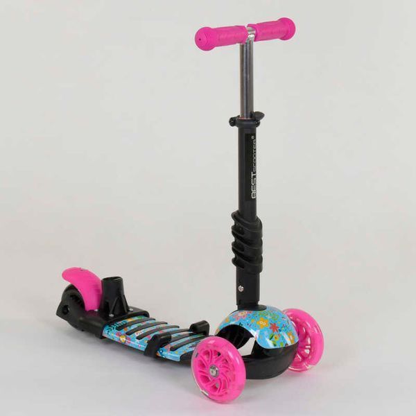Триколісний самокат 5в1 Best Scooter 26901, АБСТРАКЦІЯ 411099 фото