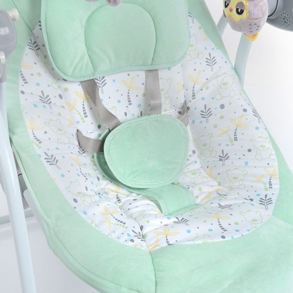 Качели Bambi PD-A032-5, 5 скоростей качания, ДУ, музыкальное сопровождение, Мятный 494070 фото