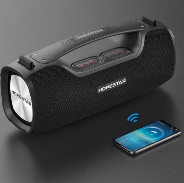 Колонка Bluetooth HOPESTAR A6 PRO 55 Вт + микрофон Black 472435 фото