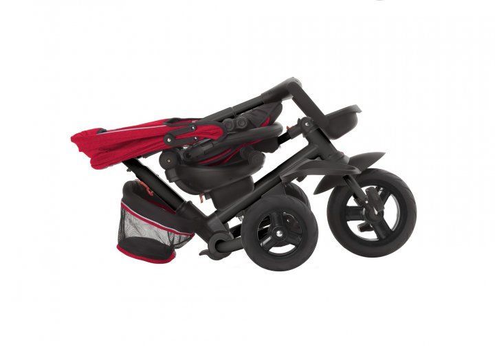 Велосипед триколісний з батьківською ручкою TILLY FLIP T-390, складаний, червоний 476294 фото