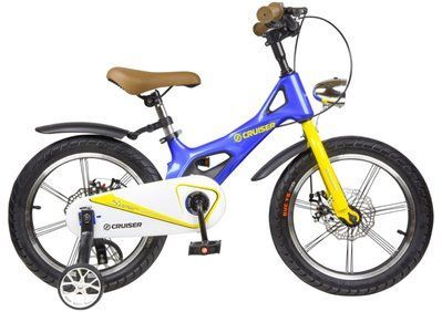 Велосипед дитячий Crussier ICONIC 16" магнієва рама дискові гальма синій 575518 фото