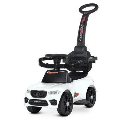 Детский электромобиль-толокар Bambi Racer M 4855LR-1 2-в-1 с пультом, музыкой и светом белый 515315 фото