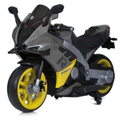 Дитячий електромотоцикл Bambi Racer M 6013EL-11 24V 150W сірий 618530 фото
