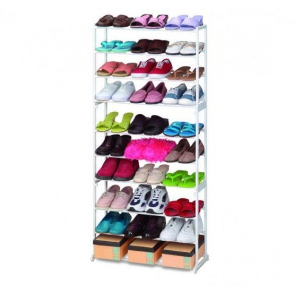 Полка для обуви Amazing Shoe Rack на 30 пар Just Amazing WM-103 белый 389856 фото