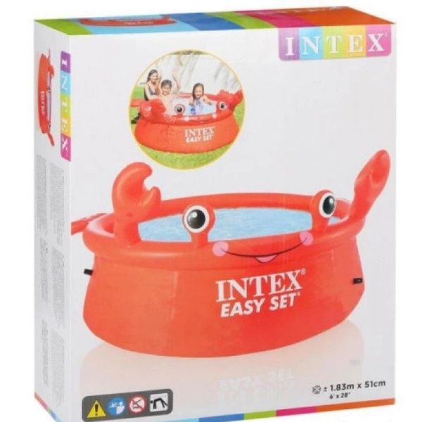 Надувной бассейн Intex 26100, Crab Easy Set, 183*56 см, 880 л 445300 фото