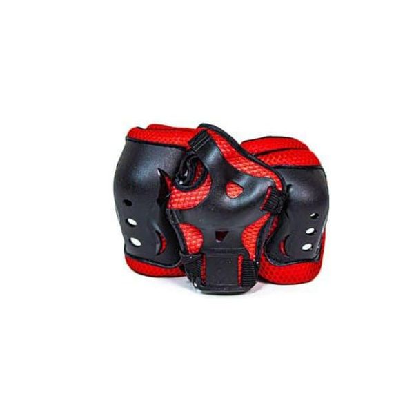 Комплект роликов с защитой и шлемом Happy супер герои, размер 35-38, Красный 465029 фото