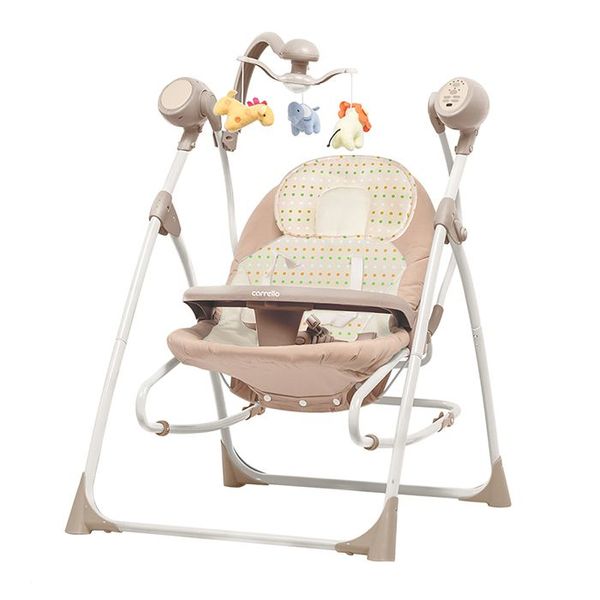 Колыбель-качалка CARRELLO Nanny 3в1 CRL-0005 Beige Dot 487982 фото