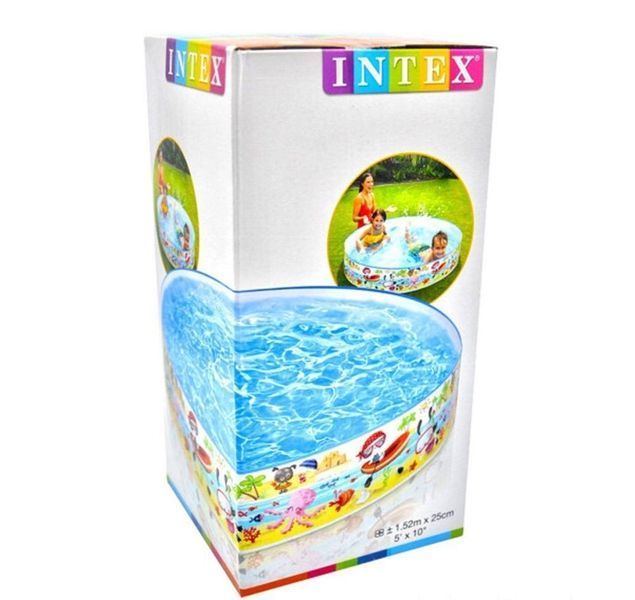 Дитячий каркасний басейн Intex 56451 Веселий пляж, 443 літри, 152 х 25 см 478250 фото