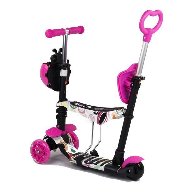 Триколісний самокат 5В1 Best Scooter 75009, АБСТРАКЦІЯ 438596 фото