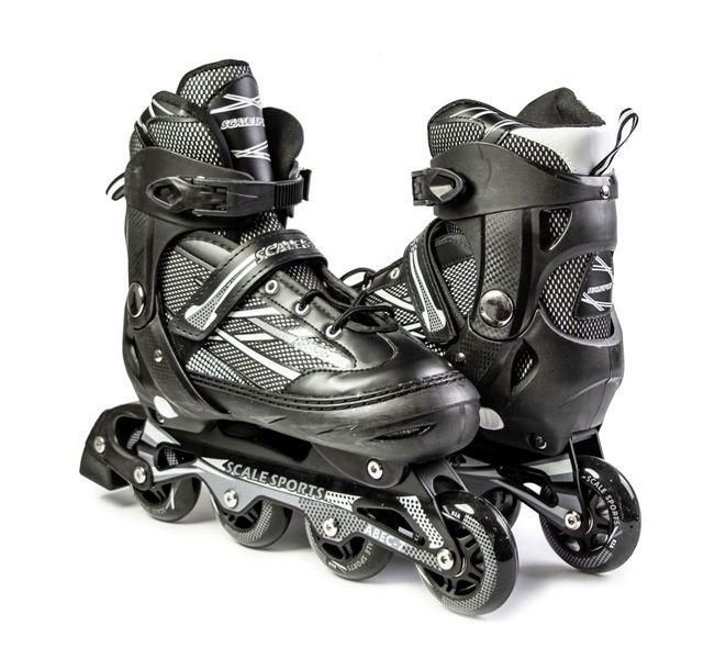 Раздвижные ролики Scale Sports черные, Adult Skates, размер 41-44 2773 фото