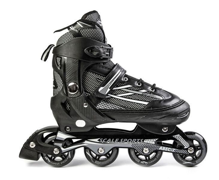 Раздвижные ролики Scale Sports черные, Adult Skates, размер 41-44 2773 фото