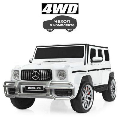 Электромобиль детский Джип M 4259EBLR-1 4 мотора 2 места белый 506289 фото