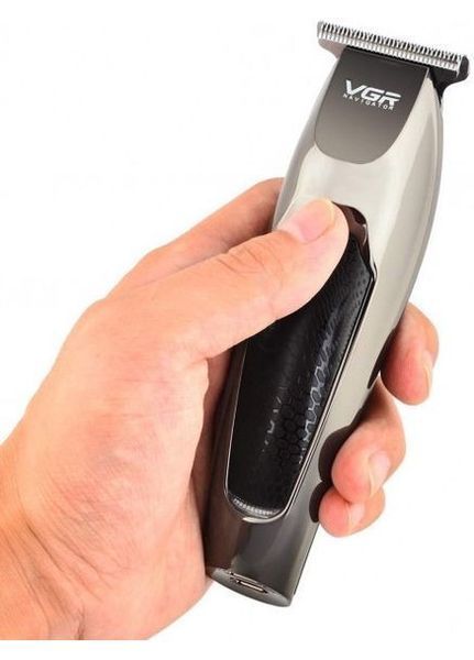 Машинка тример для стрижки волосся акумуляторна VGR V030 Pro Чорна 549729 фото