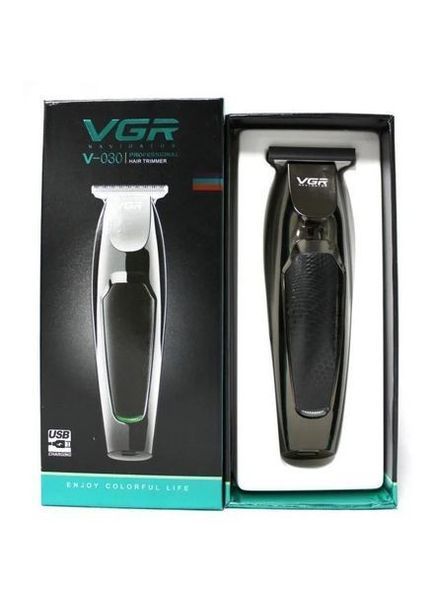 Машинка тример для стрижки волосся акумуляторна VGR V030 Pro Чорна 549729 фото