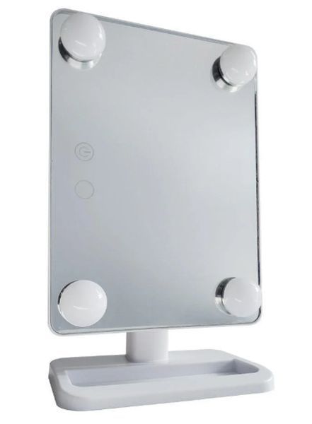 Зеркало для макияжа настольное Cosmetie mirror 360 Rotation Angel с подсветкой Белый 551816 фото