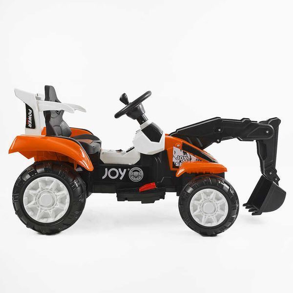 Детский трактор электрический Joy Т-74430 со звуками, музыкой, светом, 6 V, 25 W, оранжевый 608189 фото