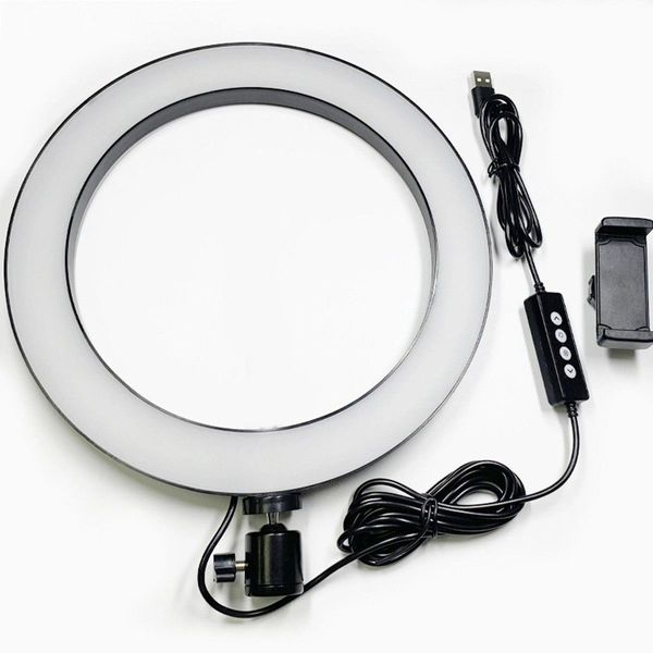 Набор блогера 3 в 1 Кольцевая LED лампа 26 см с держателем для телефона и Штатив 2 м и Bluetooth кнопка для телефона 387533 фото