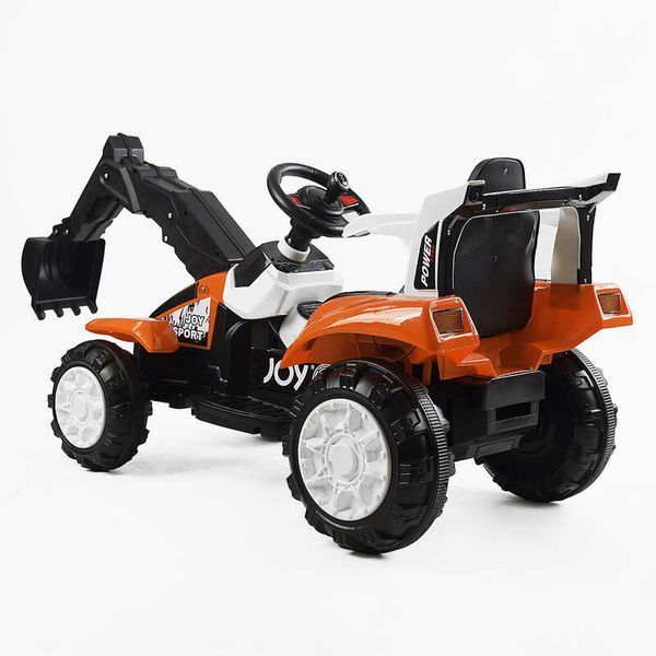 Детский трактор электрический Joy Т-74430 со звуками, музыкой, светом, 6 V, 25 W, оранжевый 608189 фото