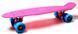Пенні борд Penny Board Малиновий, Матові колеса 3219 фото 3
