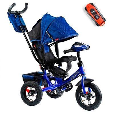 Дитячий велосипед триколісний Best Trike 3390 / 17-063 з пультом і фарою синій 487863 фото